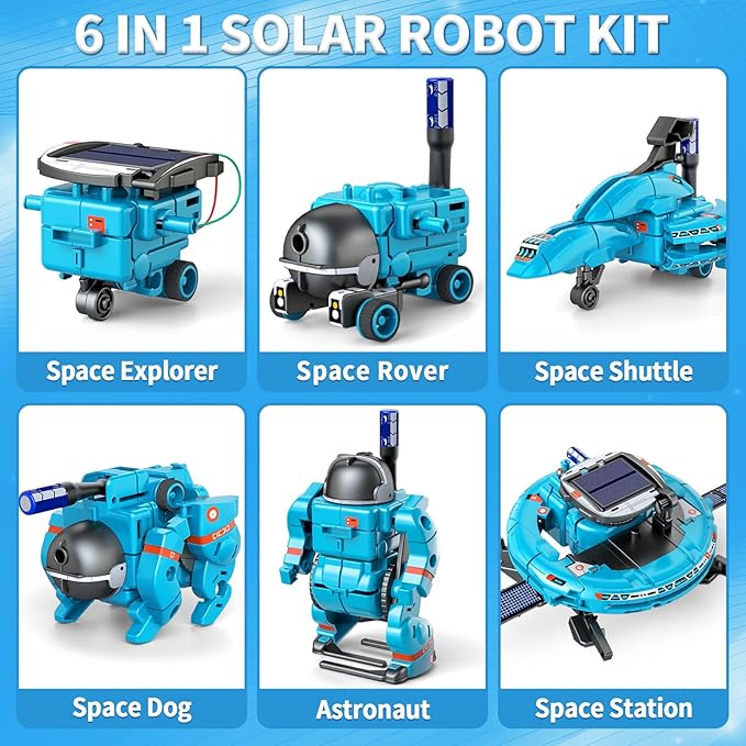 6-In-1 Space Solar Robots Kit