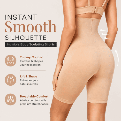 Invisible Body Sculpting Shaper Shorts™ | Tummy Control, Butt Lift & Seamless Fit (Pack of 2)