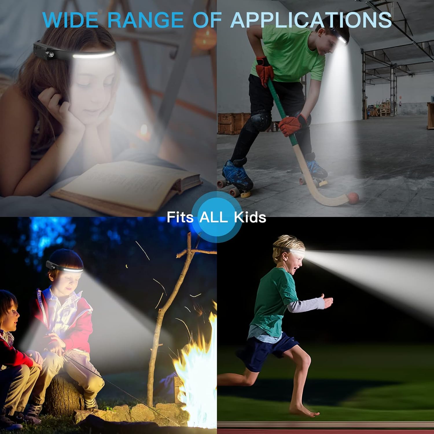Rechargeable LED Headlamp with Motion Sensor & Wide Beam – UAE Use