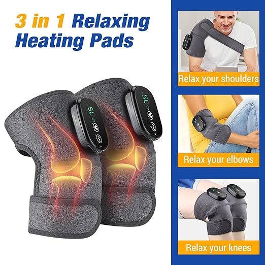 Knee Massager with Heat & Vibration – Cordless Pain Relief UAE