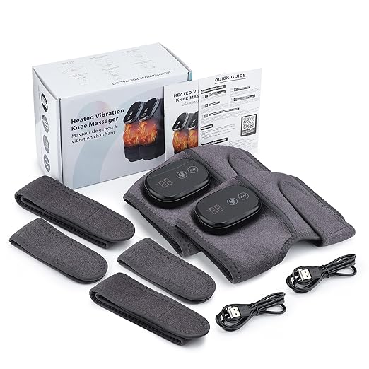 Knee Massager with Heat & Vibration – Cordless Pain Relief UAE