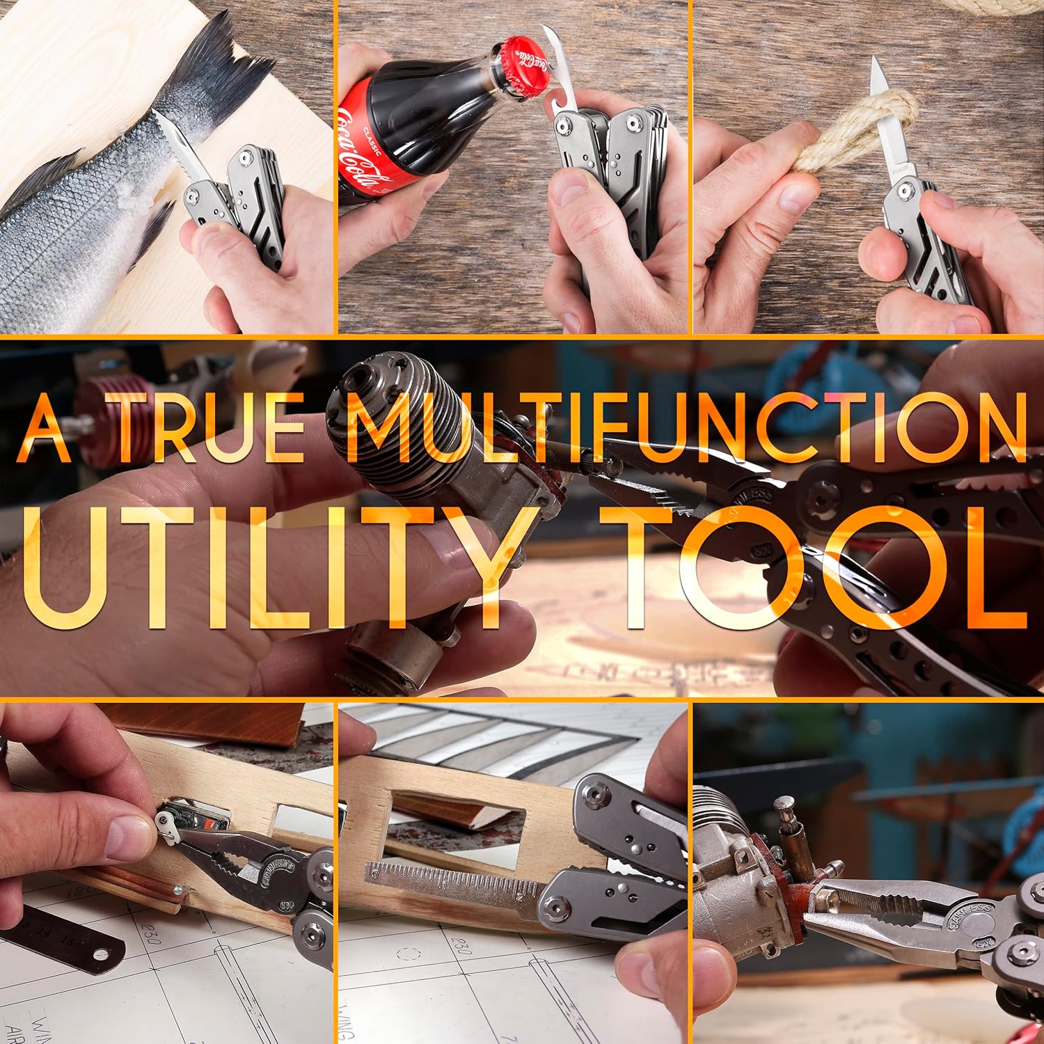 11-in-1 Stainless Steel Multitool – Compact EDC Tool for Camping & Repairs in UAE