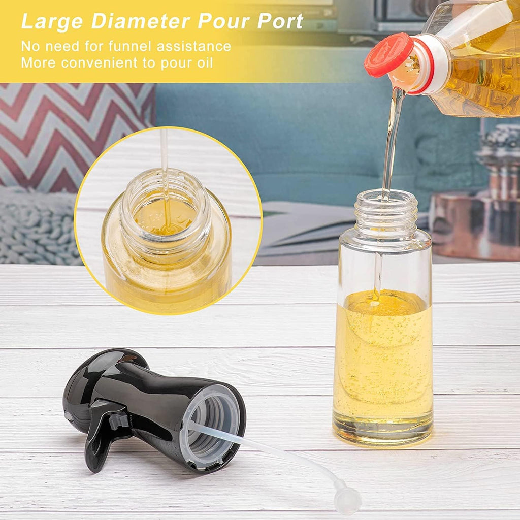 Oil Spray Bottle for Healthy Cooking – 200ml BPA-Free Mist for Air Fryer & Grilling