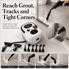Portable Steam Cleaner Deep Clean Hard-to-Reach Areas without hours of scrubbing