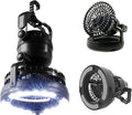 2-in-1 Camping Lantern with Fan – LED Light, Battery Powered