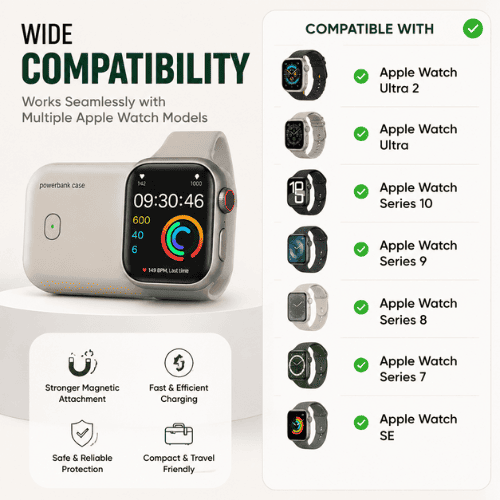 Portable apple watch power bank