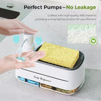 4-in-1 Soap Dispenser Set with Sponge Holder – Dual Pump for Kitchen & Bathroom