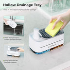 4-in-1 Soap Dispenser Set with Sponge Holder – Dual Pump for Kitchen & Bathroom