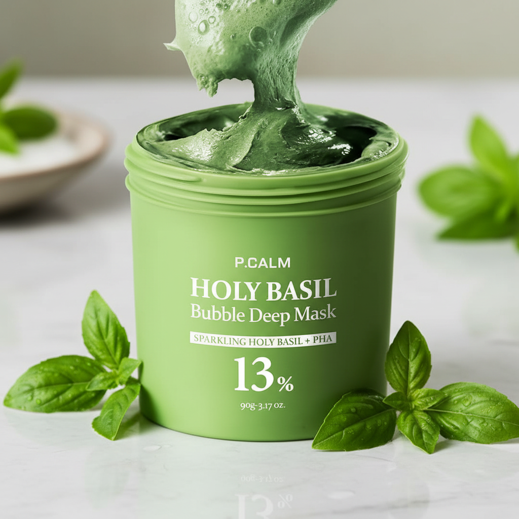 Enhanced Holy Basil Bubble Deep Mask - Original Texture
